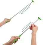 Khujli stick 57 cm long telescopic back scratcher - Stainless Steel, Non-Slip Base ( default, OS )