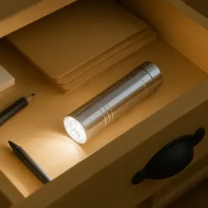 Portable mini torch flashlight led powerful high lumens pen light, easy to carry, portable pocket - Compact Mini Size ( default, OS )