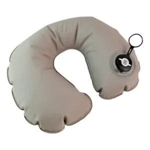 Premium quality inflatable travel neck pillow with air valve ( default, OS )