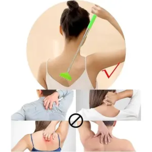 Khujli stick 57 cm long telescopic back scratcher - Stainless Steel, Non-Slip Base ( default, OS )