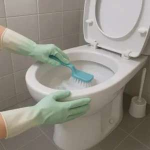 Premium latex household gloves 2 pair reusable waterproof cleaning gloves - Non-Slip Base ( default, OS )